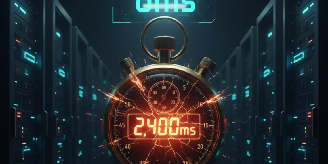 Fastest vector database 2026 — cracked timing instrument surrounded by high-performance server infrastructure representing the elimination of retrieval latency in AI agent production systems